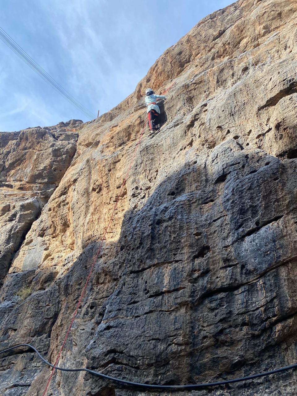 Rock climbing