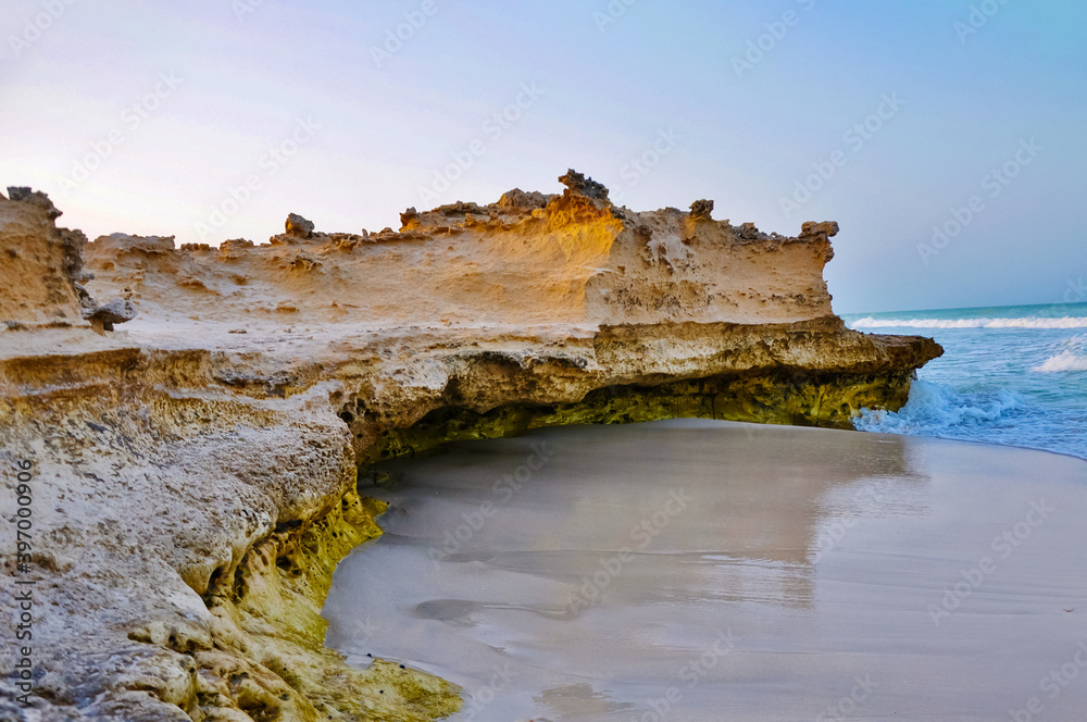 Duqm seashore cliff